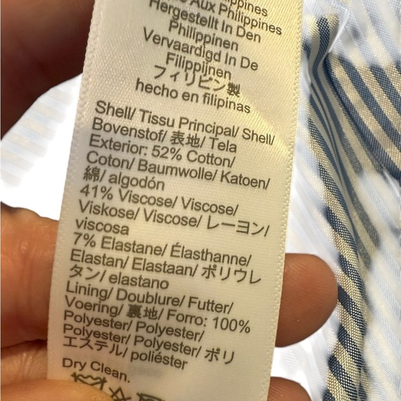 J.Crew Black Cotton‑Blend Two‑Button Blazer BP095 Gold Buttons NWT $198 Career - Picture 14 of 16